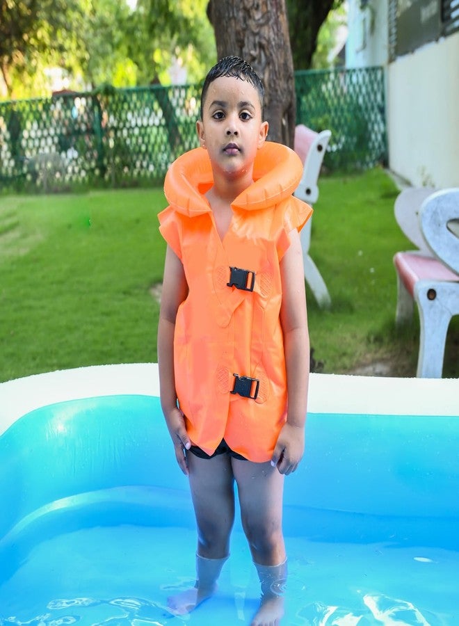 بوكسو سترة سباحة للمبتدئين من بوكسو للأطفال، سترة نجاة قابلة للنفخ، ملحقات حمام سباحة للأطفال، عبوة من قطعة واحدة (مقاس 12) - Image 1